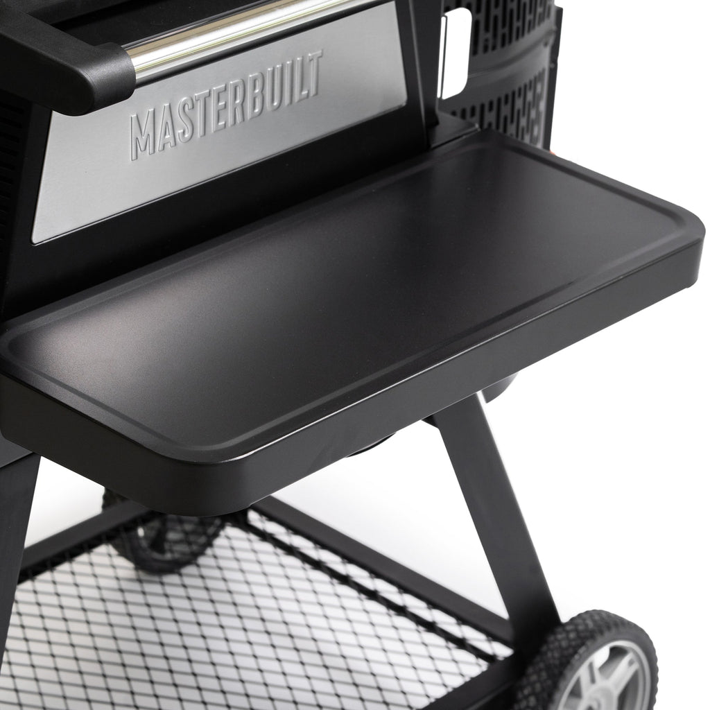 Front shelf installed on a Gravity Series 560 Grill + Smoker