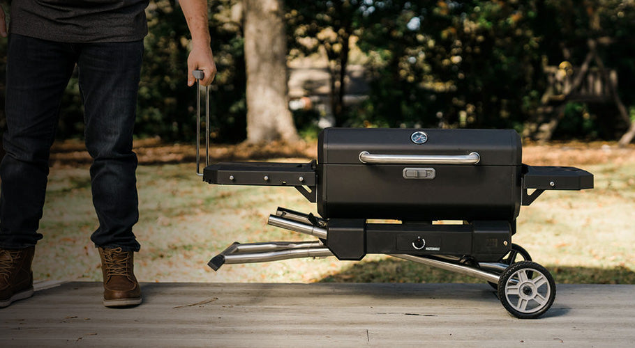Portable Charcoal BBQ and Smoker with Cart - Masterbuilt United