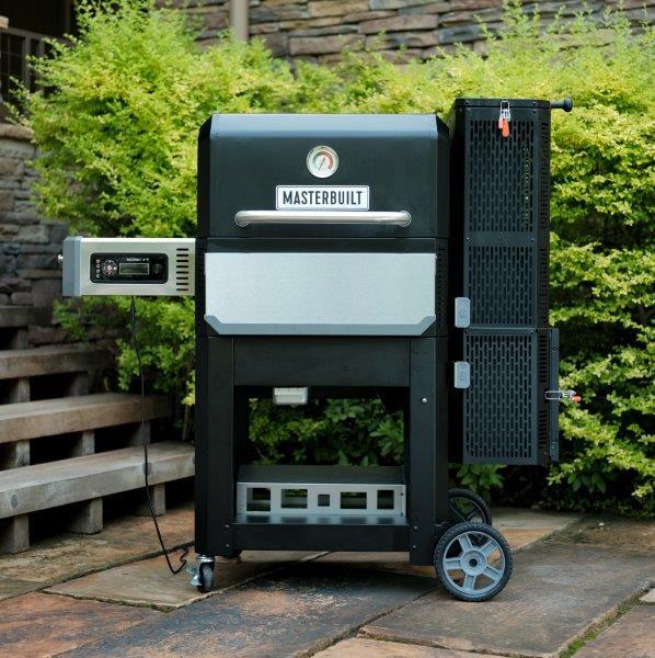 Gravity Series 800 Digital Charcoal Griddle + BBQ + Smoker outdoors