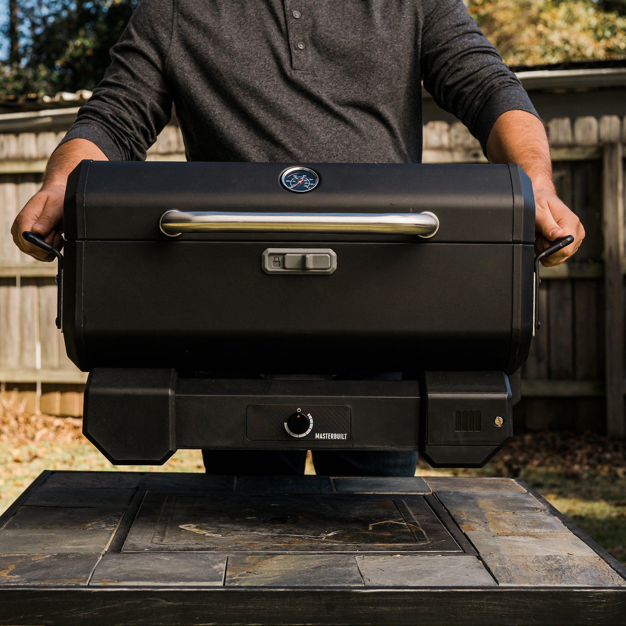Portable Charcoal BBQ and Smoker with Cart - Masterbuilt United