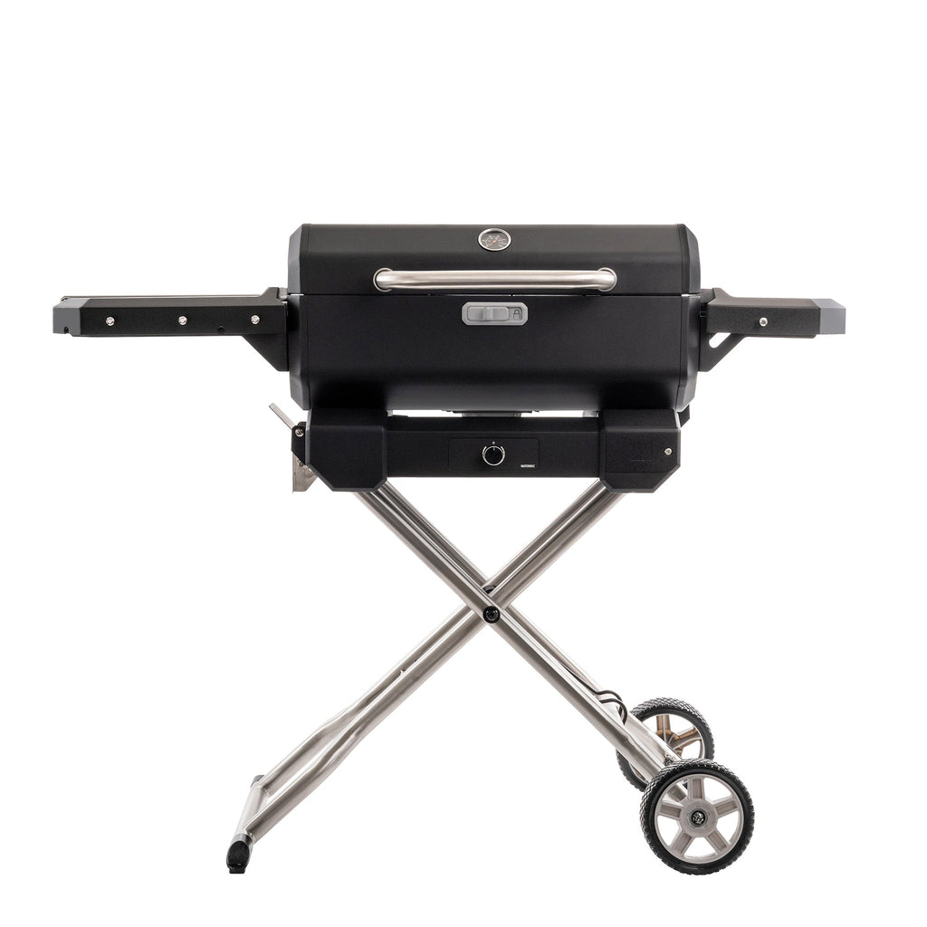 Portable Charcoal BBQ mounted on QuickCollapse Cart